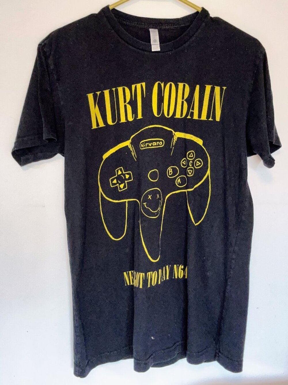 Kurt Cobain Nirvana N64 Graphic Tee - Gay American Hell Meme T-Shirt